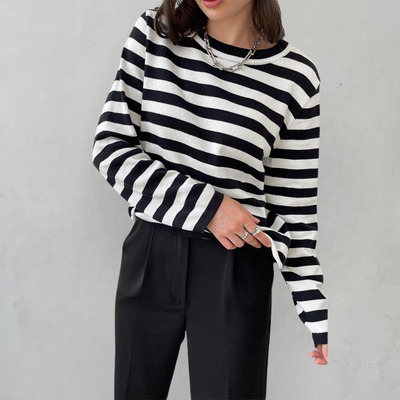 Elegant striped T-shirt | Light summery fabric