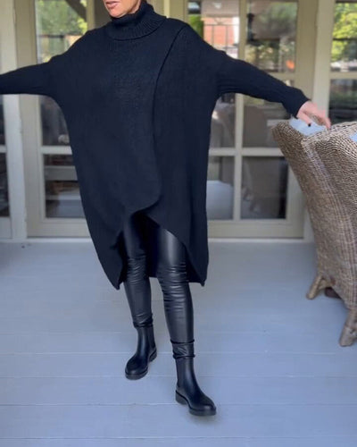 Hannah | Cosy jumper with stand-up collar and sleeves