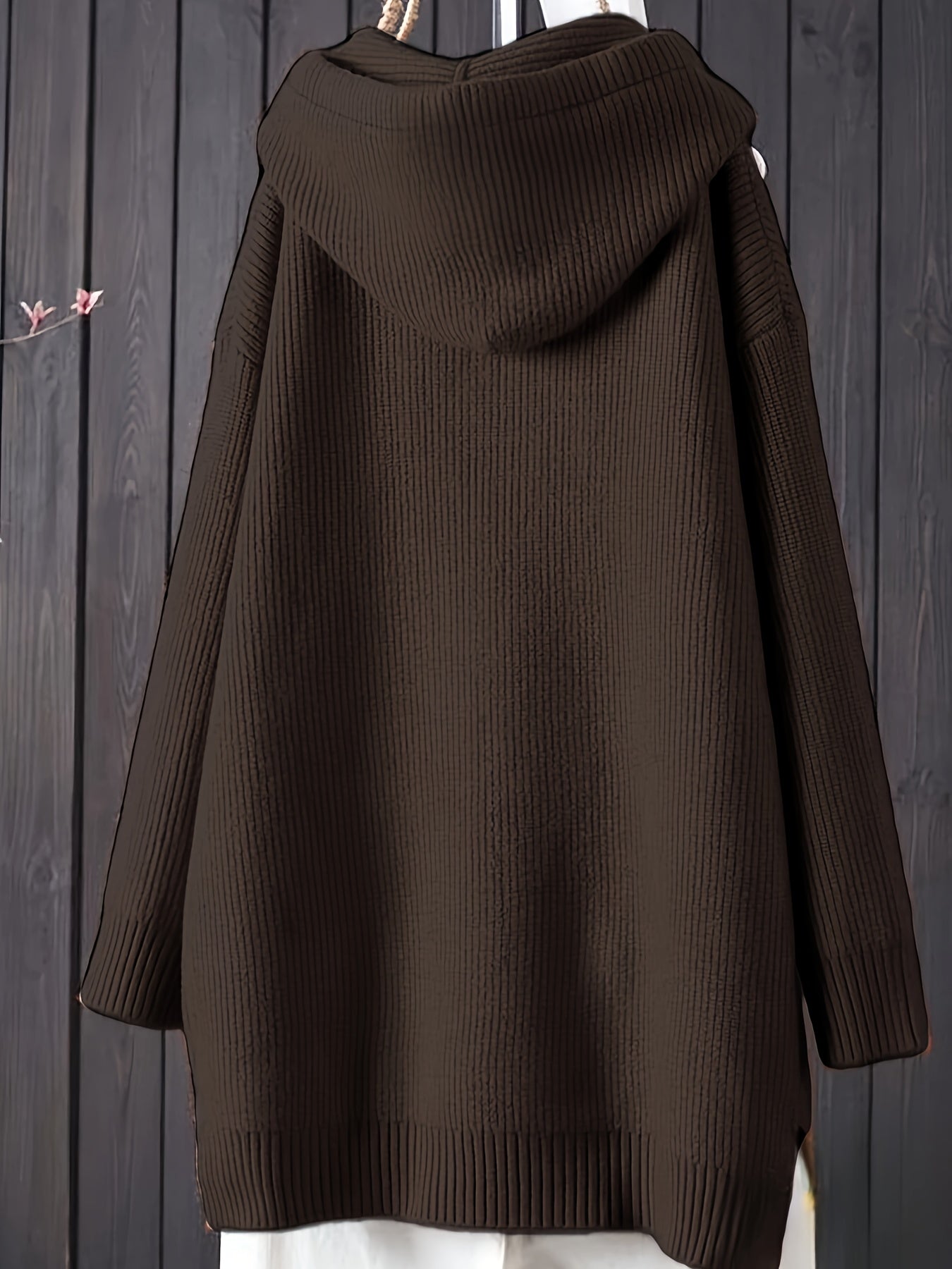 Sophia | Casual knitted hoodie with long sleeves