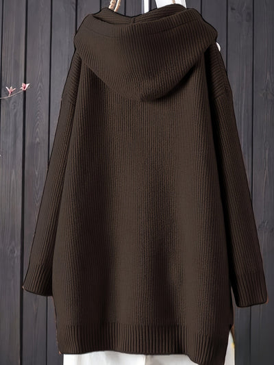 Sophia | Casual knitted hoodie with long sleeves