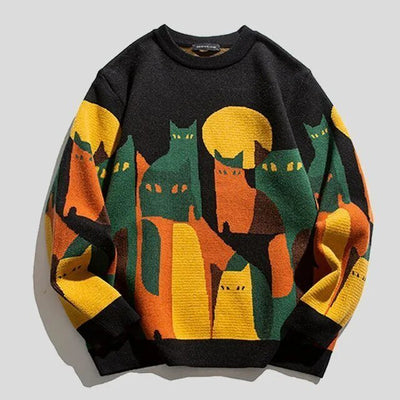 Unisex cat jumper with cute design and comfort