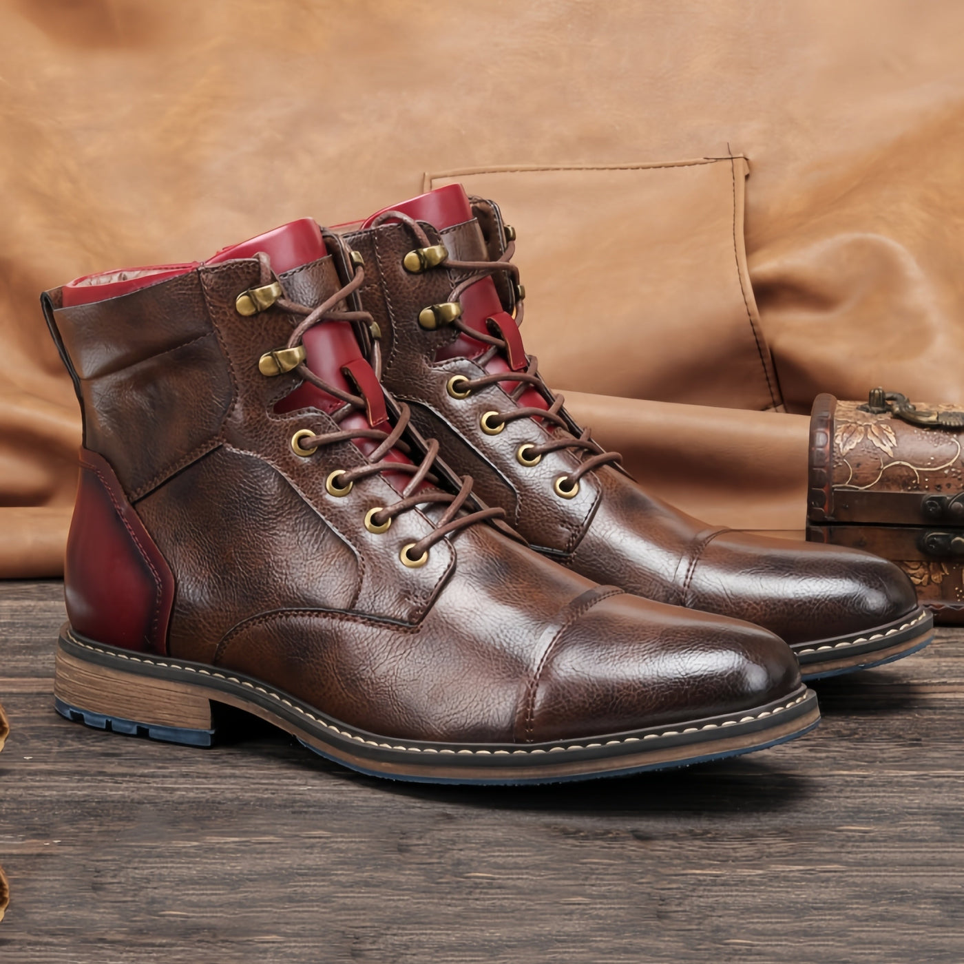 Jonah | Classic brogue boots in heritage style