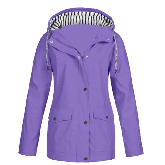 Ilektra | Elegant Long-Sleeved Waterproof Hooded Sweatshirt