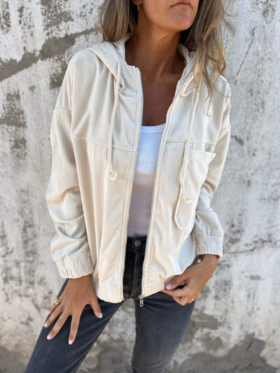Ariellee | Hooded jacket with zip fastening