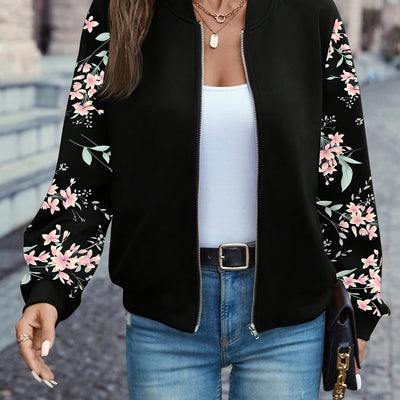 Leona | Floral bomber jacket in a trendy design