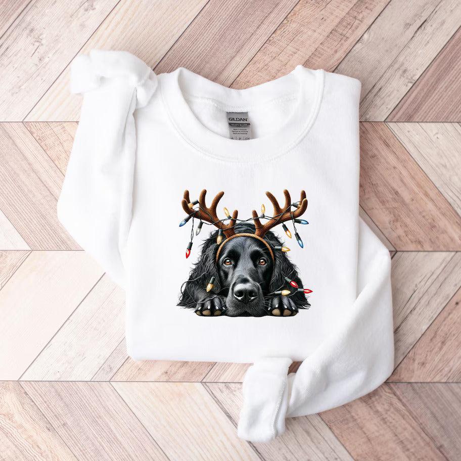 Christmas | Dog jumper with reindeer motif