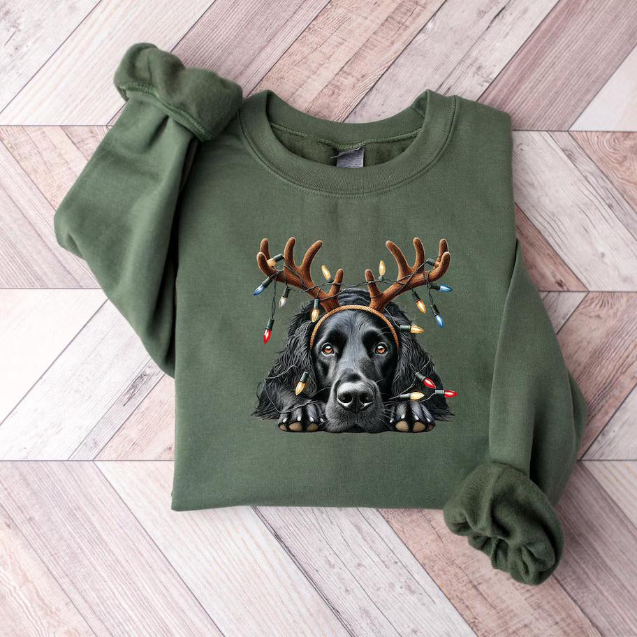 Christmas | Dog jumper with reindeer motif