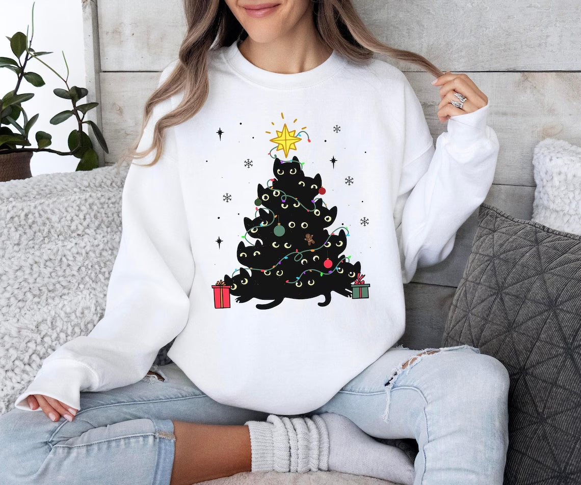 Black cats | Christmas jumpers for women