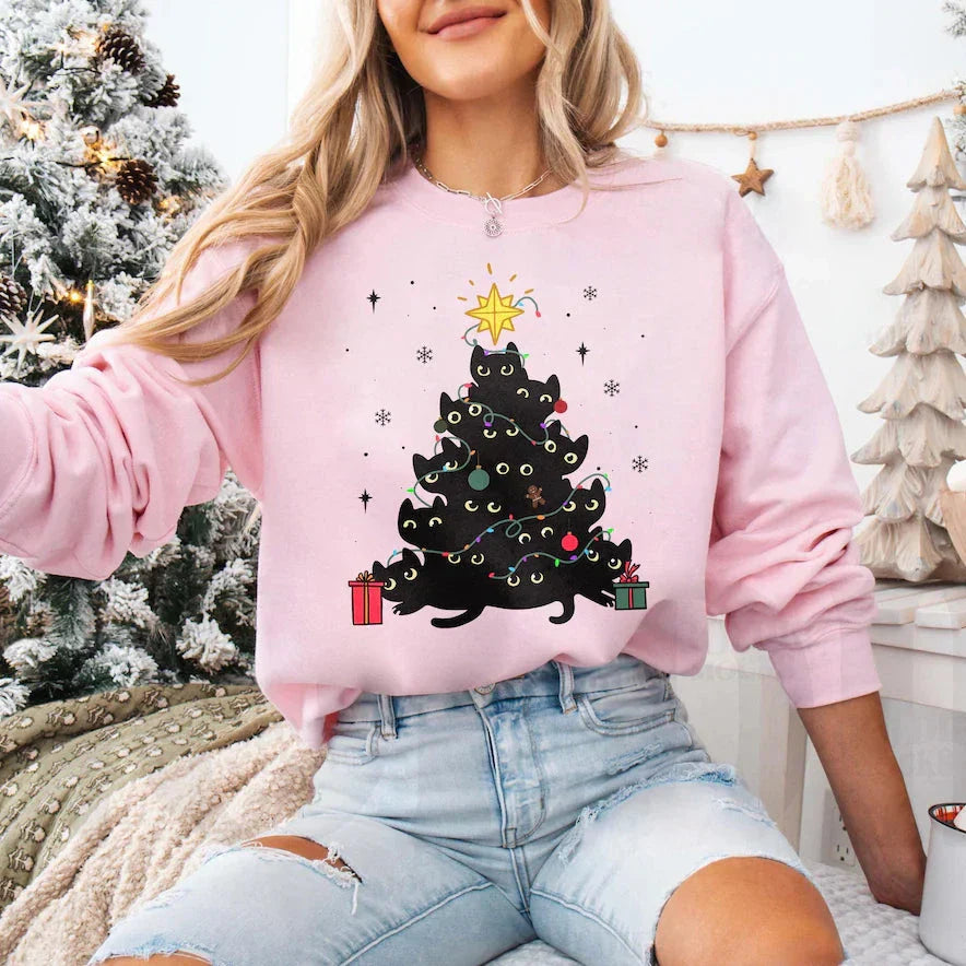 Black cats | Christmas jumpers for women
