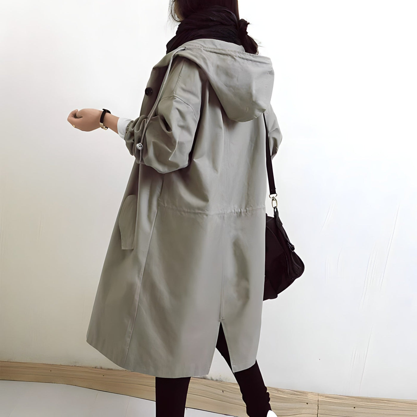 Clara | Relaxed Hooded Trench Coat for Women