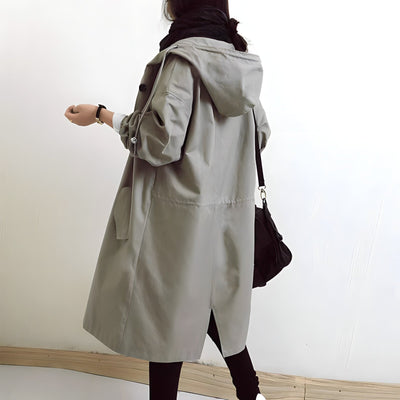 Clara | Relaxed Hooded Trench Coat for Women