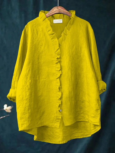 ELLA | Women's ruffle shirt with soft fabric