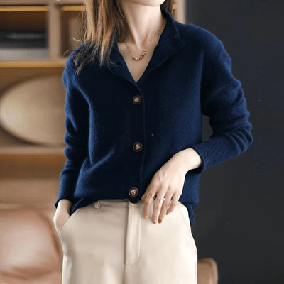Lena | Knitted cashmere waistcoat in an elegant design