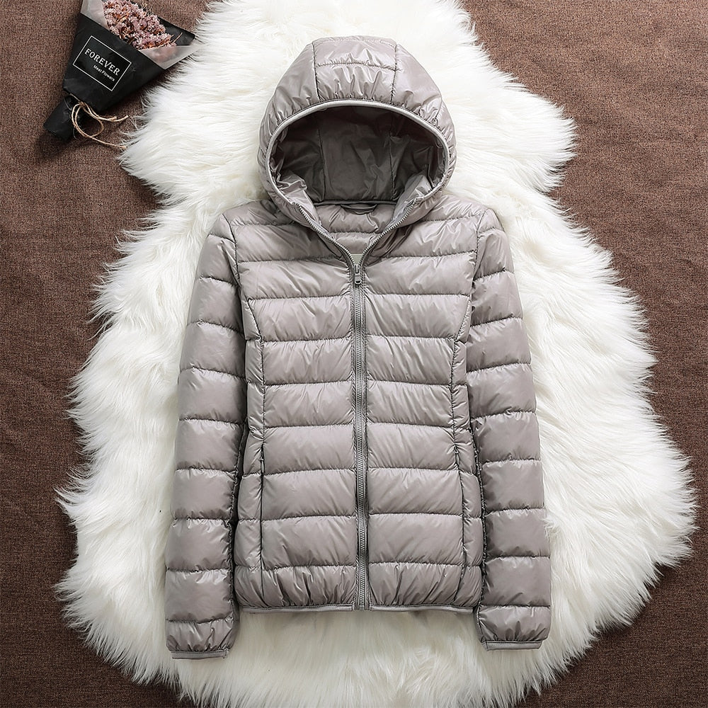 Leander | New quilted jacket with white duck feathers
