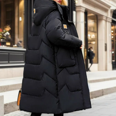 JADY LONG PUFFER JACKET WITH WARM FILLING