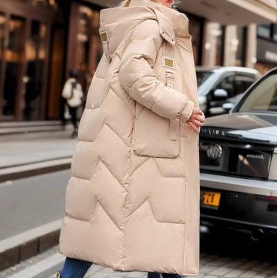 JADY LONG PUFFER JACKET WITH WARM FILLING