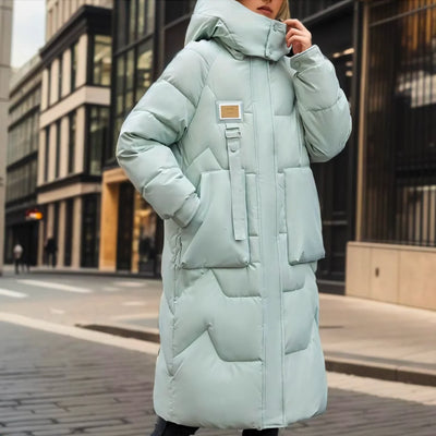 JADY LONG PUFFER JACKET WITH WARM FILLING