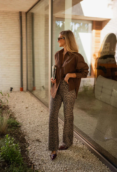 Lena | Fashionable flared trousers with high waist
