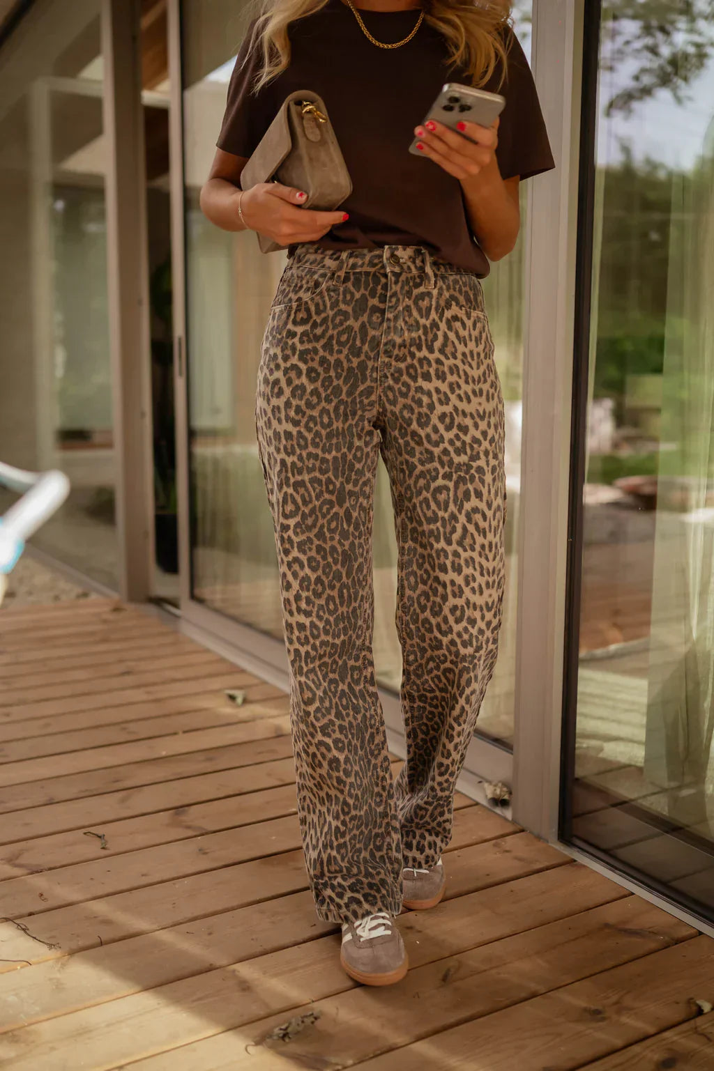 Lena | Fashionable flared trousers with high waist