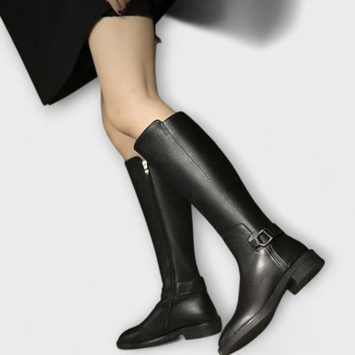 Helena | Fashionable knee-high leather boots for women modern