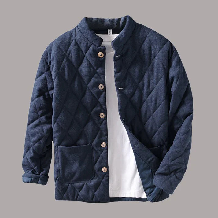 Stephan | Warm turtleneck quilted jacket for men in Japanese style
