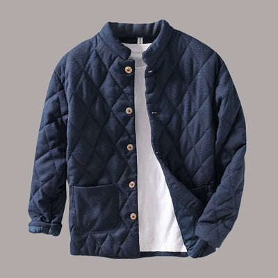 Stephan | Warm turtleneck quilted jacket for men in Japanese style