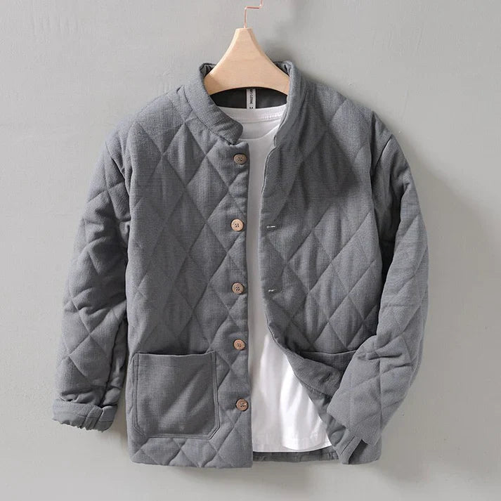 Stephan | Warm turtleneck quilted jacket for men in Japanese style