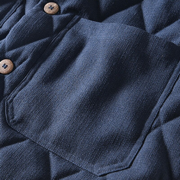 Stephan | Warm turtleneck quilted jacket for men in Japanese style