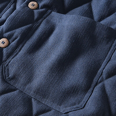 Stephan | Warm turtleneck quilted jacket for men in Japanese style