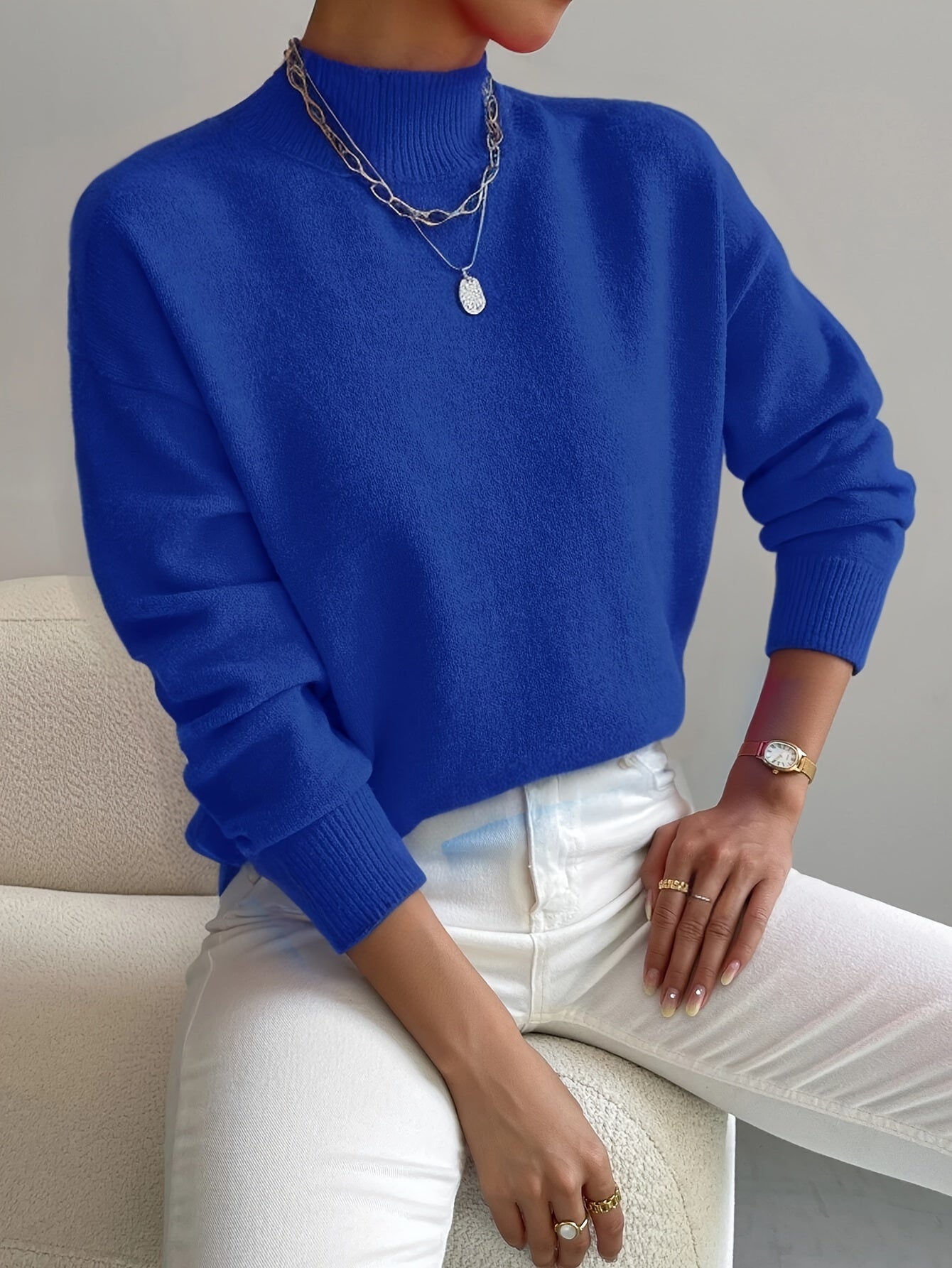 Helena | Elegant women's turtleneck jumper modern