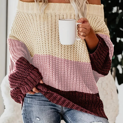 Karyll | Effortless style Chic comfort Off-the-shoulder knitted jumper