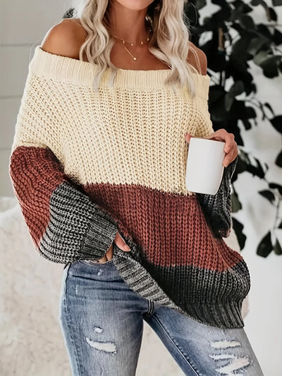 Karyll | Effortless style Chic comfort Off-the-shoulder knitted jumper
