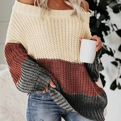 Karyll | Effortless style Chic comfort Off-the-shoulder knitted jumper