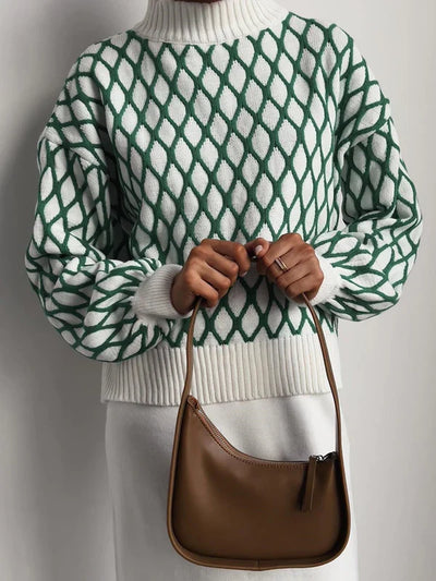 Elsa | Checked jumper for cosy winter evenings
