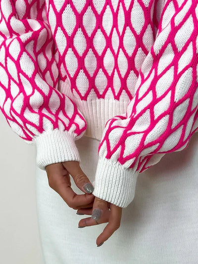 Elsa | Checked jumper for cosy winter evenings