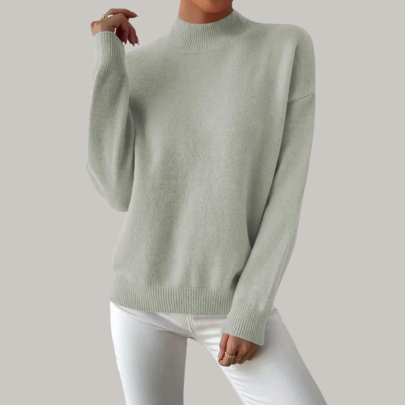 Hannah | Comfortable knitted jumper in a basic style