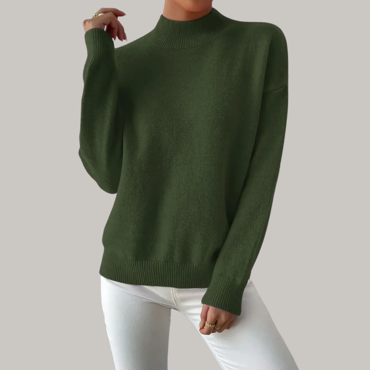 Hannah | Comfortable knitted jumper in a basic style