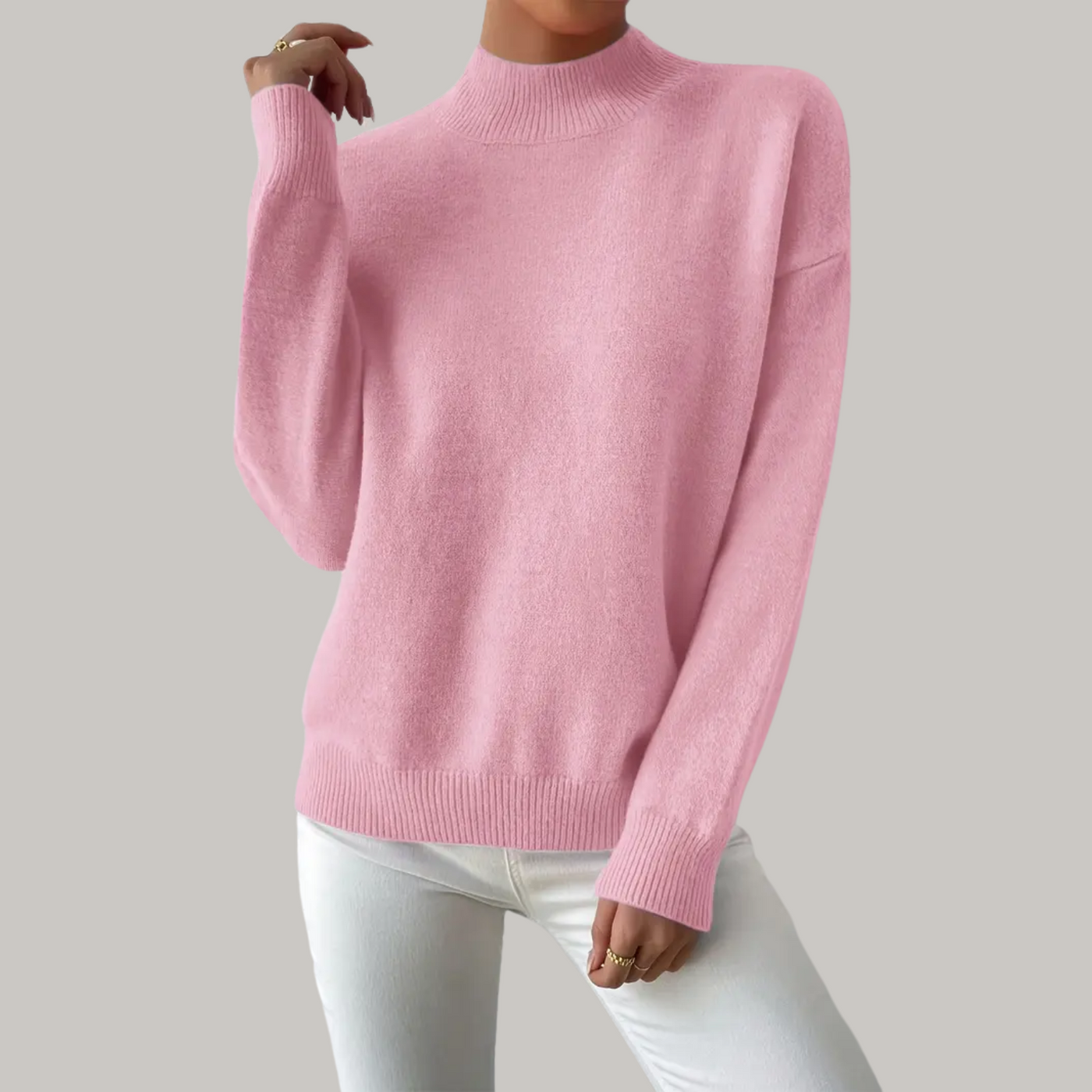 Hannah | Comfortable knitted jumper in a basic style