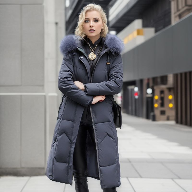 Lorenzo | Italian coat with faux fur collar