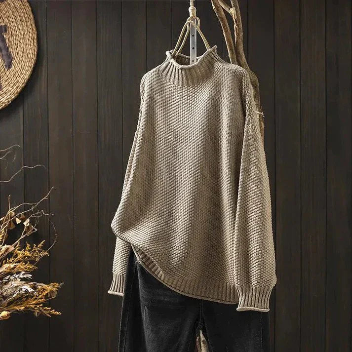 MILOU | STYLISH KNITTED TURTLE NECK SWEATER