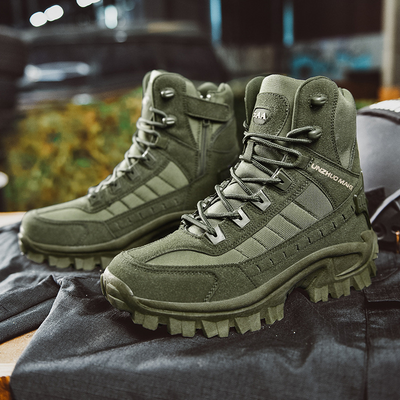 Jarrell | Waterproof outdoor combat boots for men (with puncture protection)