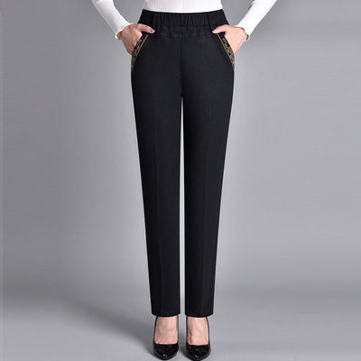 Leonie | Stylish jeans with a high waistband and side pockets