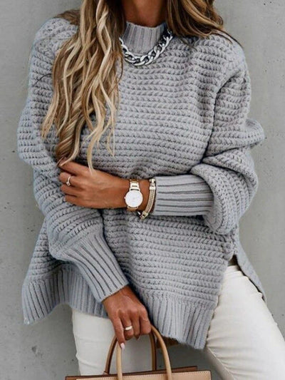 Caraleena | The new mid-height neckline Elegant jumper tops