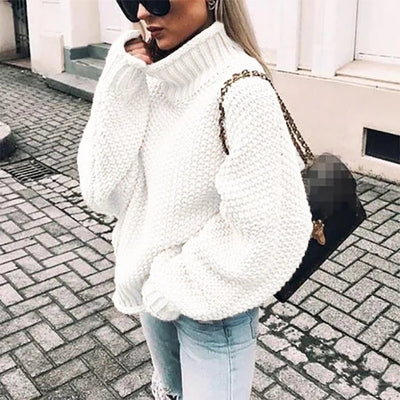 ELODIE | PULLOVER WITH HALF-HIGH COLLAR