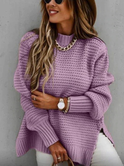 Caraleena | The new mid-height neckline Elegant jumper tops