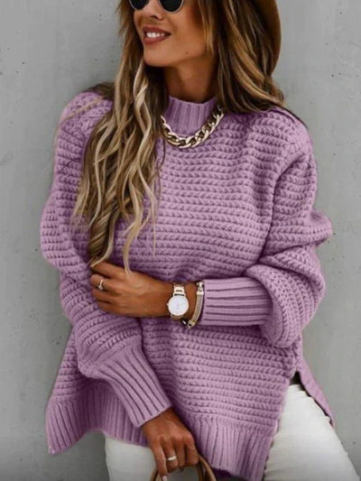 Caraleena | The new mid-height neckline Elegant jumper tops