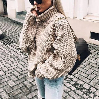 ELODIE | PULLOVER WITH HALF-HIGH COLLAR