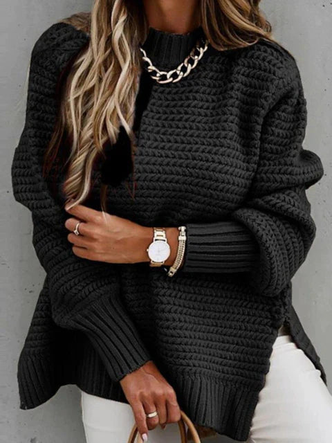 Caraleena | The new mid-height neckline Elegant jumper tops