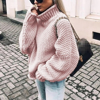 ELODIE | PULLOVER WITH HALF-HIGH COLLAR