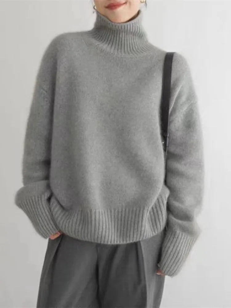 Lin | Soft knit turtleneck jumper